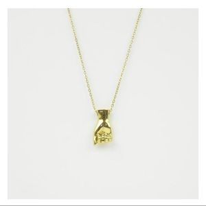 MONSERAT DE LUCCA BRASS “S” NECKLACE